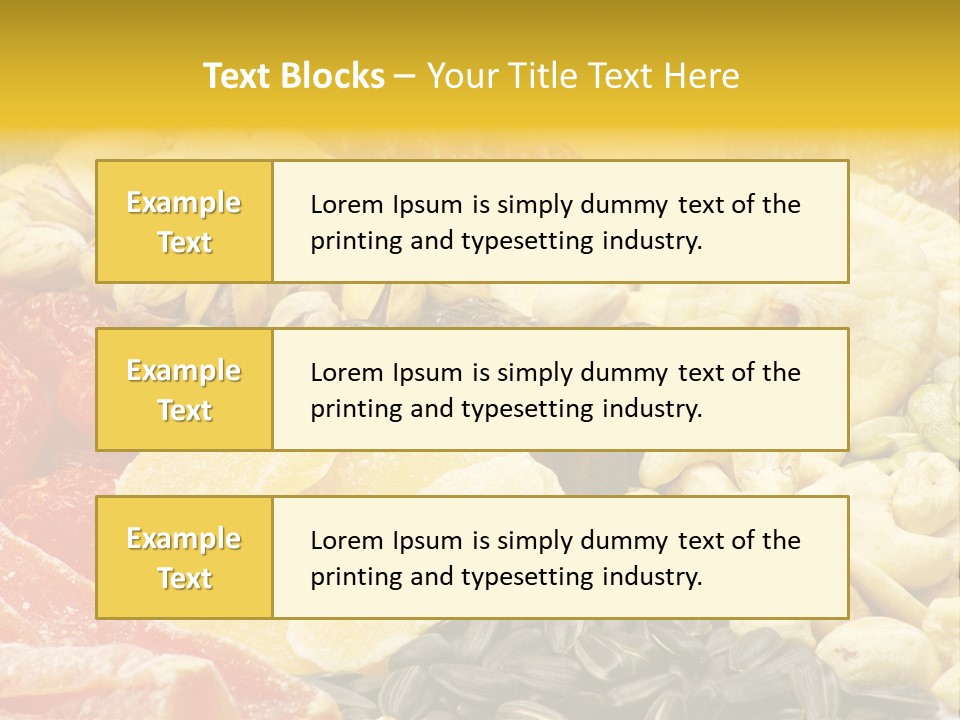 Fruits And Nuts PowerPoint Template