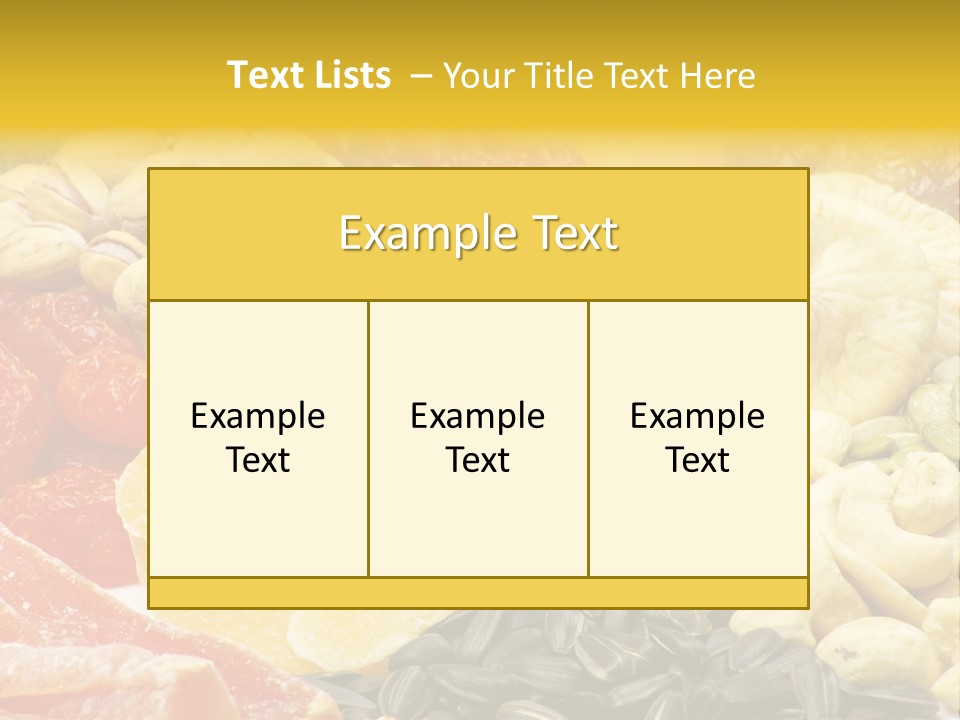 Fruits And Nuts PowerPoint Template