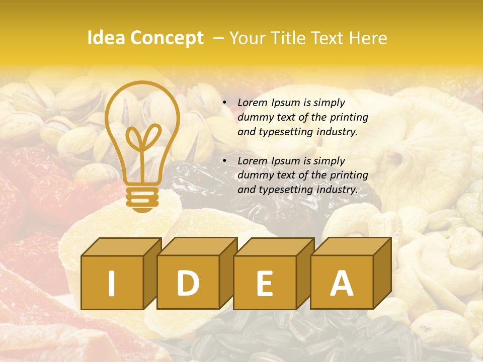 Fruits And Nuts PowerPoint Template