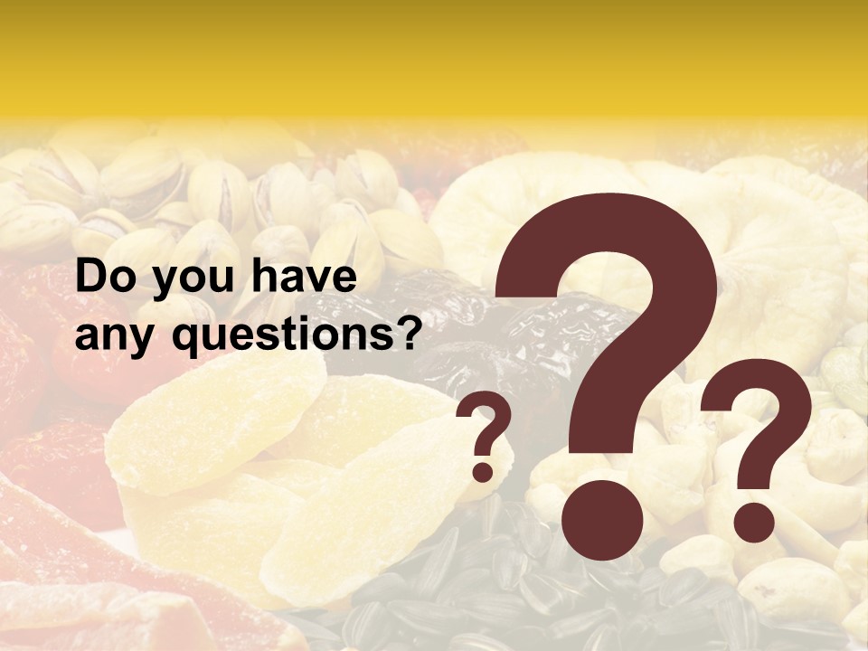 Fruits And Nuts PowerPoint Template