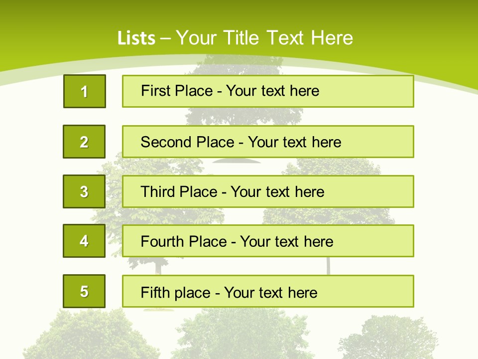 Trees Stock PowerPoint Template