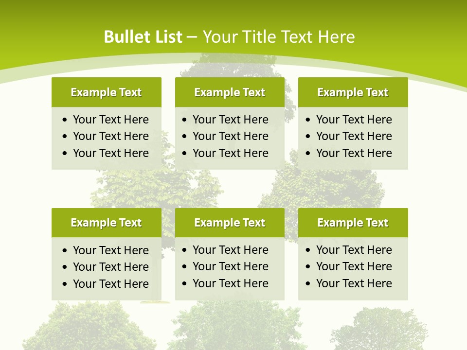 Trees Stock PowerPoint Template