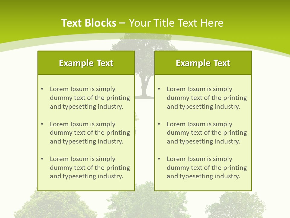 Trees Stock PowerPoint Template