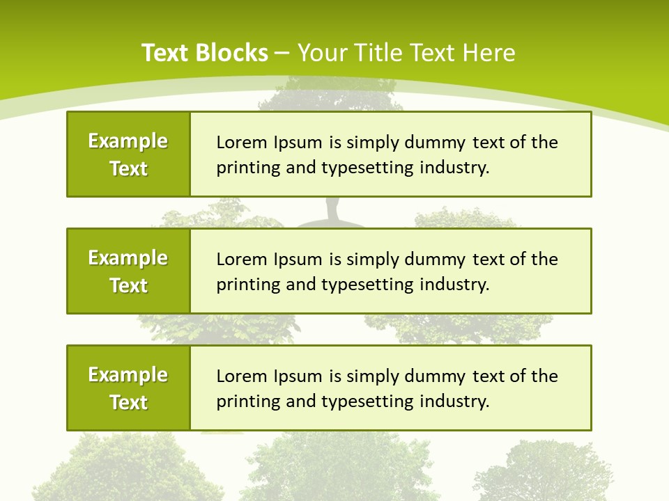 Trees Stock PowerPoint Template