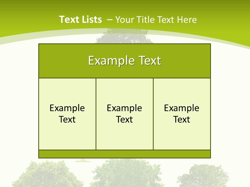 Trees Stock PowerPoint Template