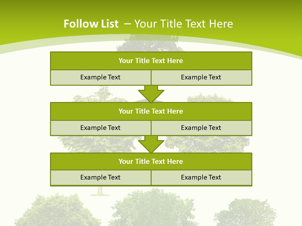 Trees Stock PowerPoint Template