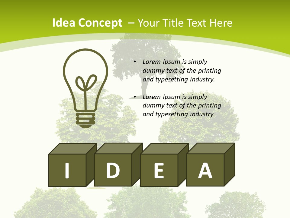 Trees Stock PowerPoint Template