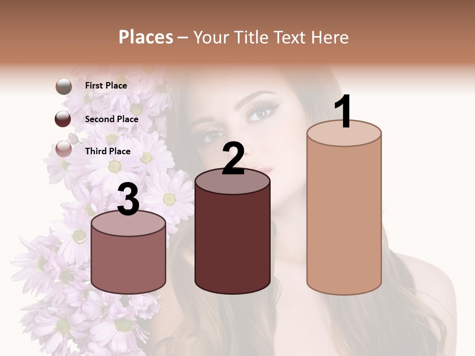 Beautiful Woman Hair PowerPoint Template