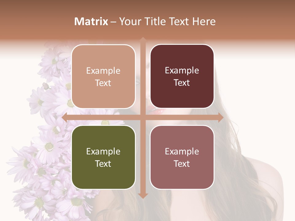 Beautiful Woman Hair PowerPoint Template