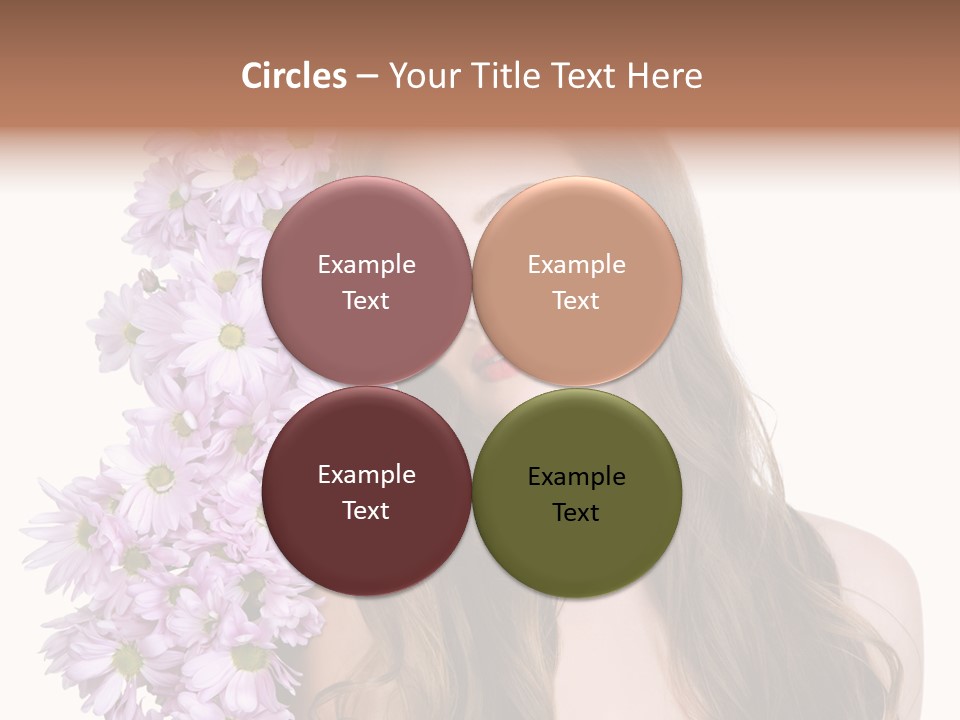 Beautiful Woman Hair PowerPoint Template