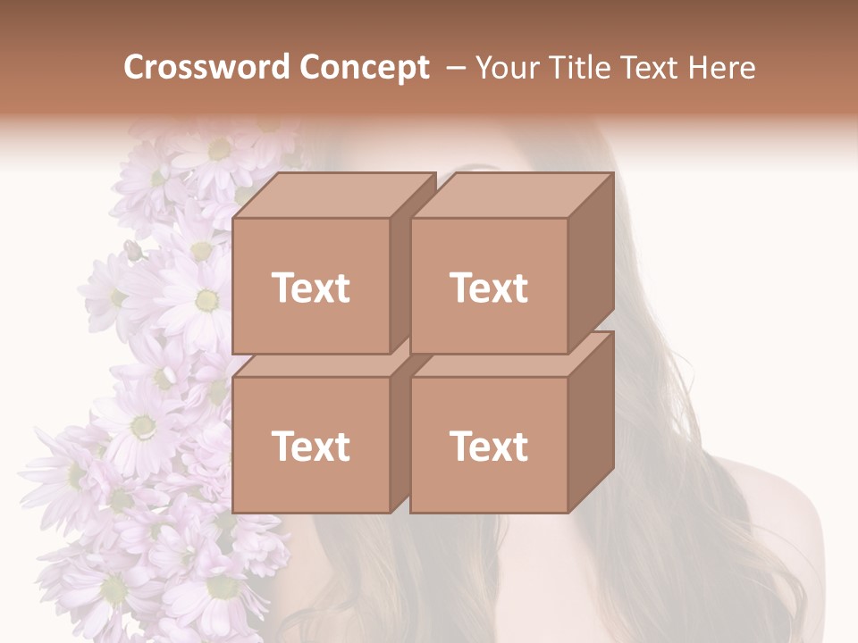 Beautiful Woman Hair PowerPoint Template