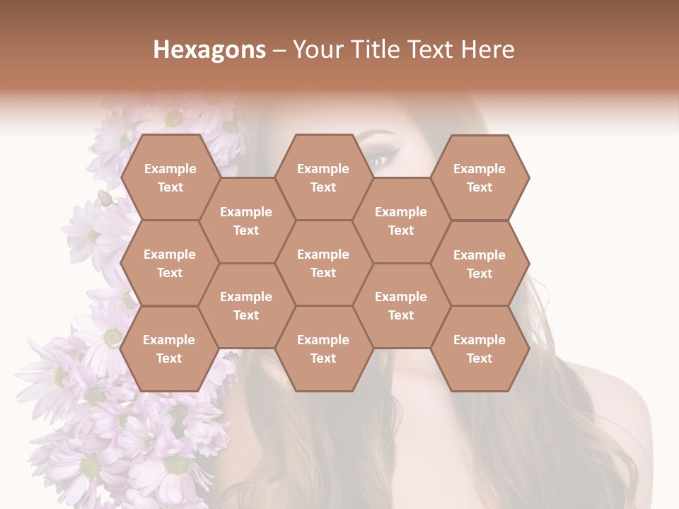 Beautiful Woman Hair PowerPoint Template