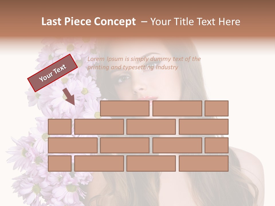 Beautiful Woman Hair PowerPoint Template