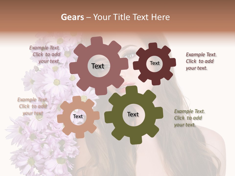 Beautiful Woman Hair PowerPoint Template