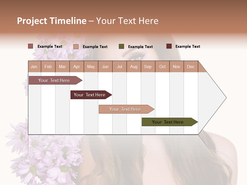 Beautiful Woman Hair PowerPoint Template