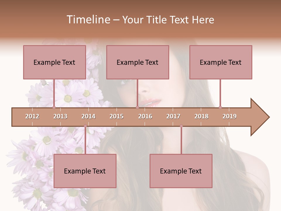 Beautiful Woman Hair PowerPoint Template