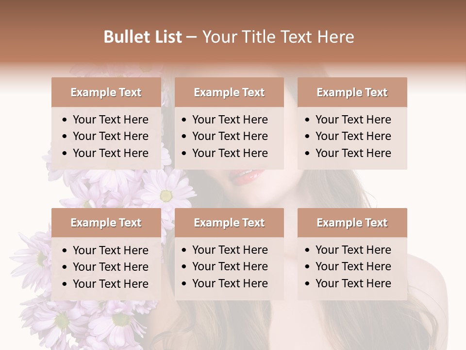 Beautiful Woman Hair PowerPoint Template