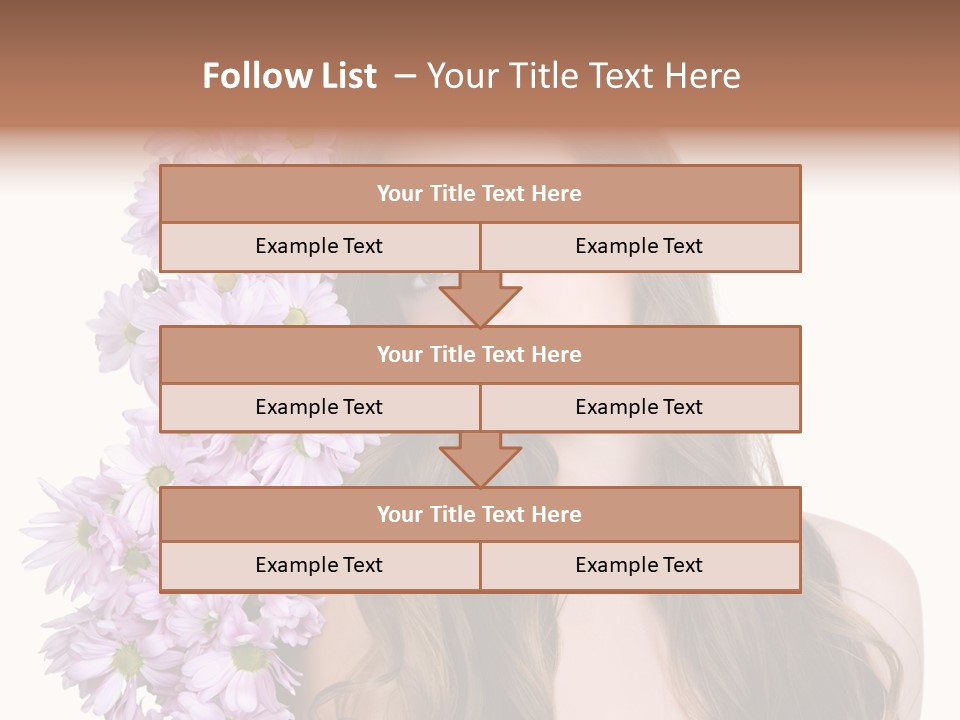 Beautiful Woman Hair PowerPoint Template