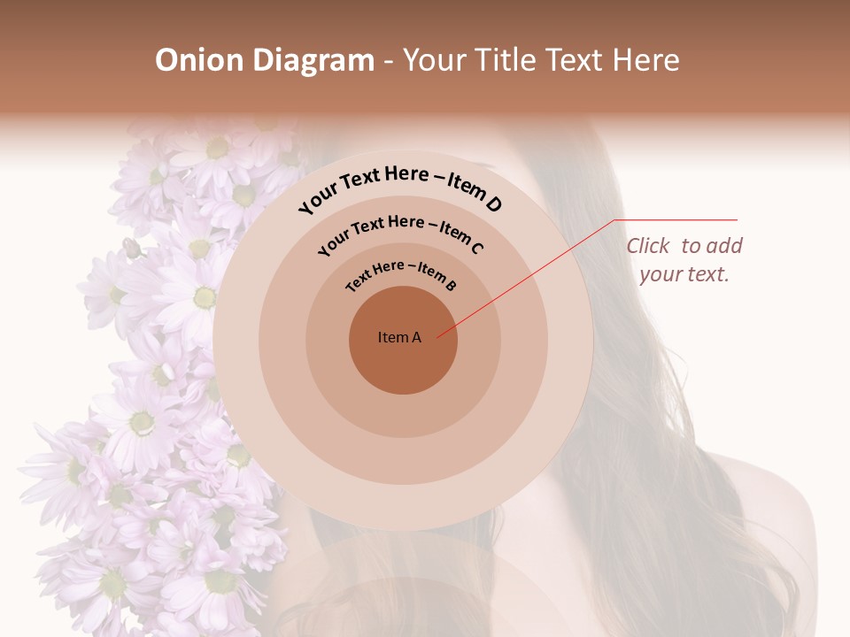 Beautiful Woman Hair PowerPoint Template