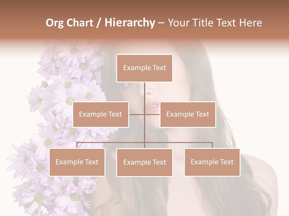 Beautiful Woman Hair PowerPoint Template