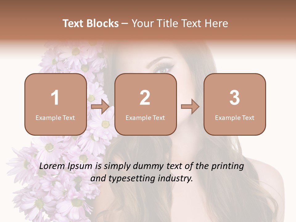 Beautiful Woman Hair PowerPoint Template