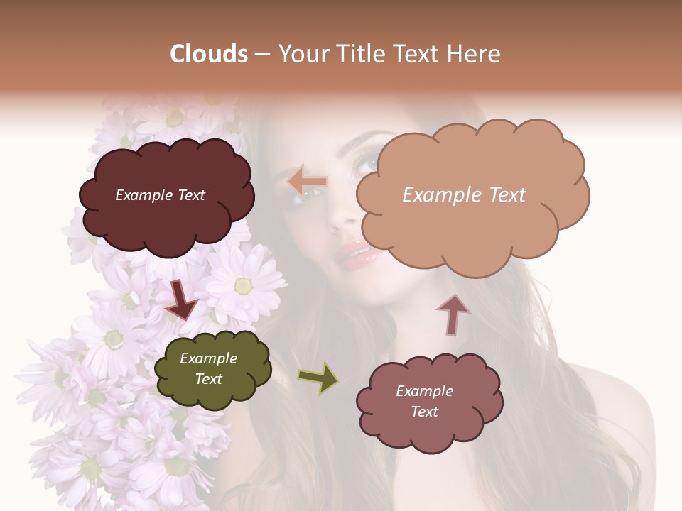 Beautiful Woman Hair PowerPoint Template