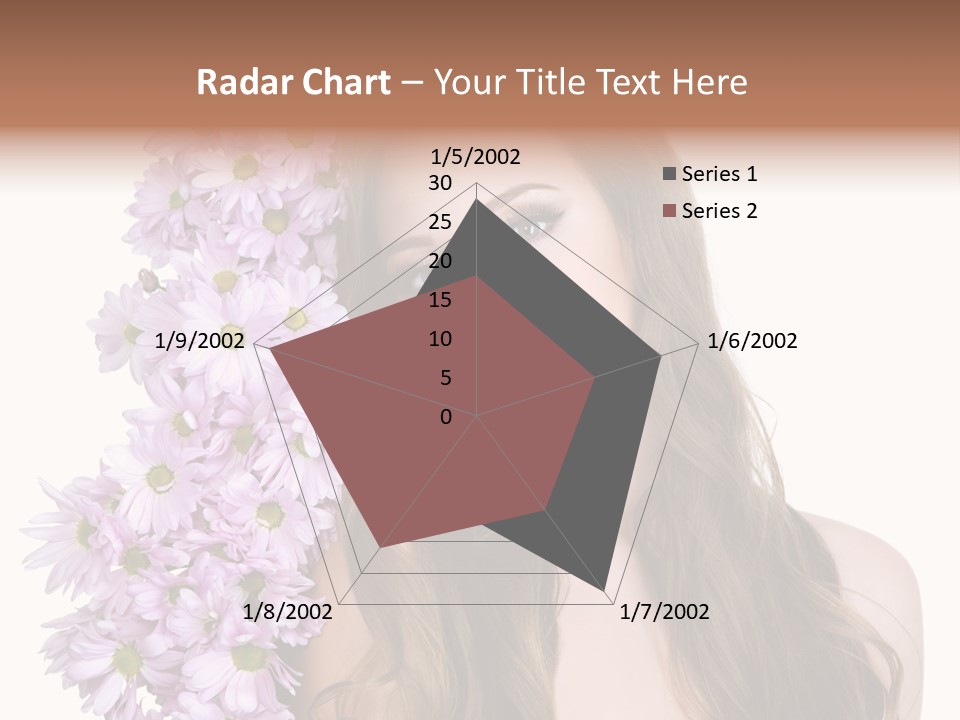 Beautiful Woman Hair PowerPoint Template