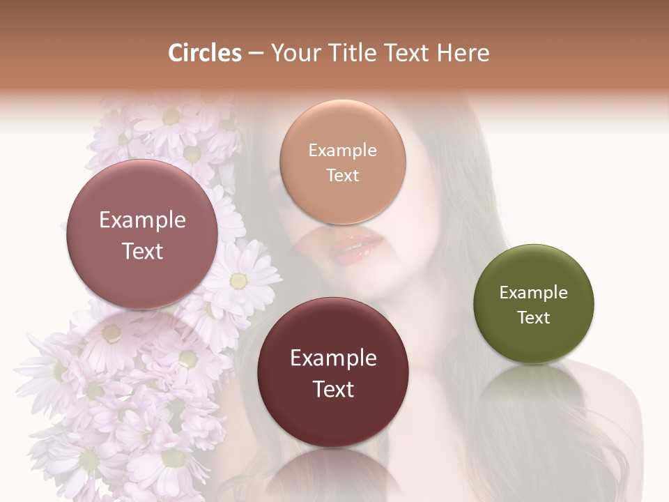 Beautiful Woman Hair PowerPoint Template