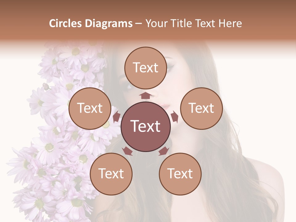 Beautiful Woman Hair PowerPoint Template