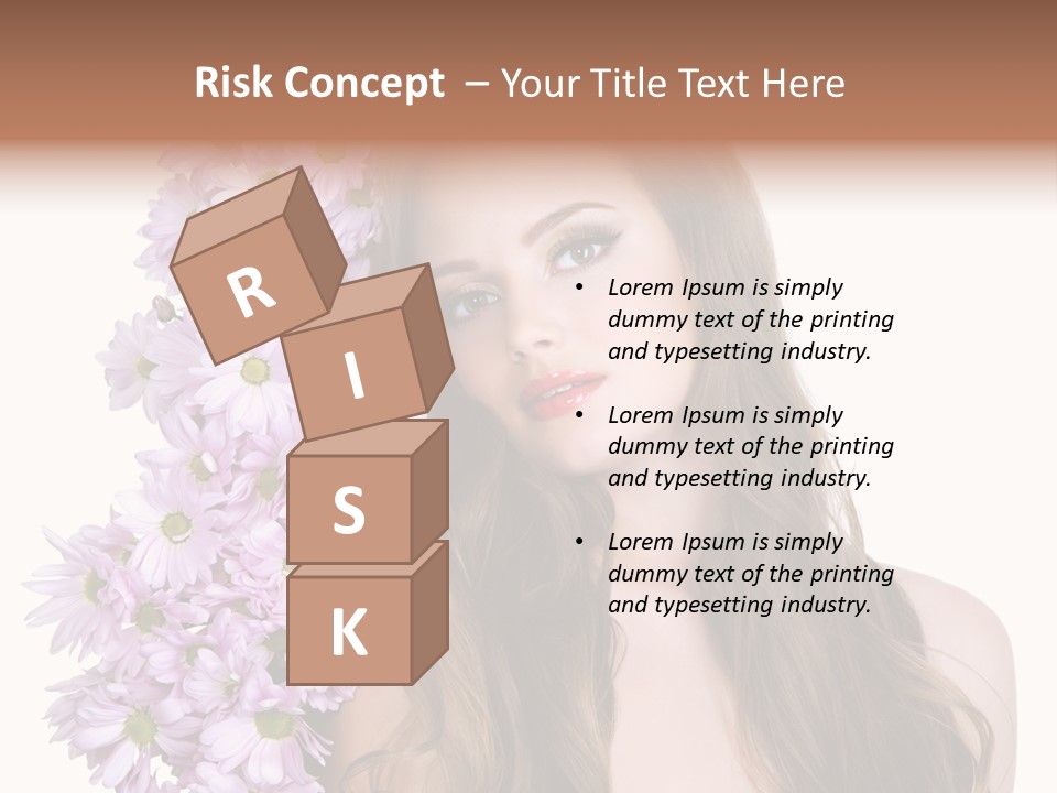 Beautiful Woman Hair PowerPoint Template