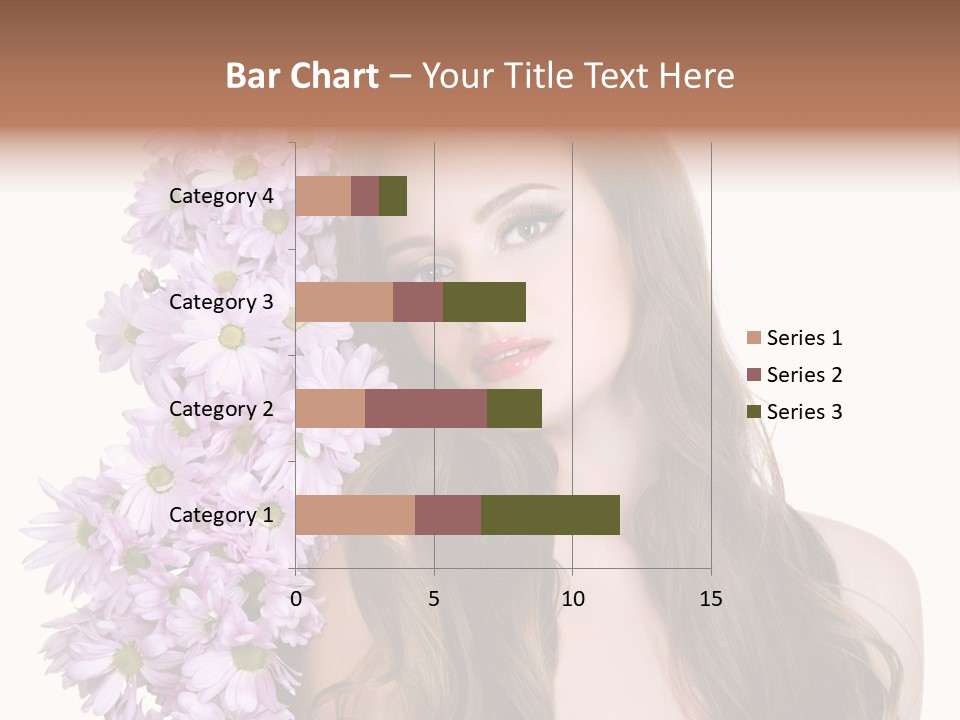 Beautiful Woman Hair PowerPoint Template