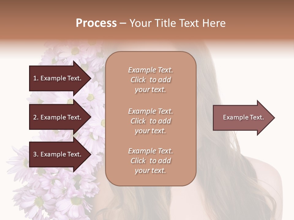 Beautiful Woman Hair PowerPoint Template