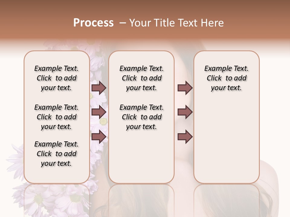 Beautiful Woman Hair PowerPoint Template