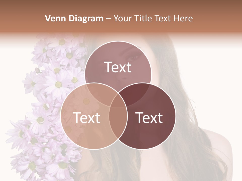 Beautiful Woman Hair PowerPoint Template