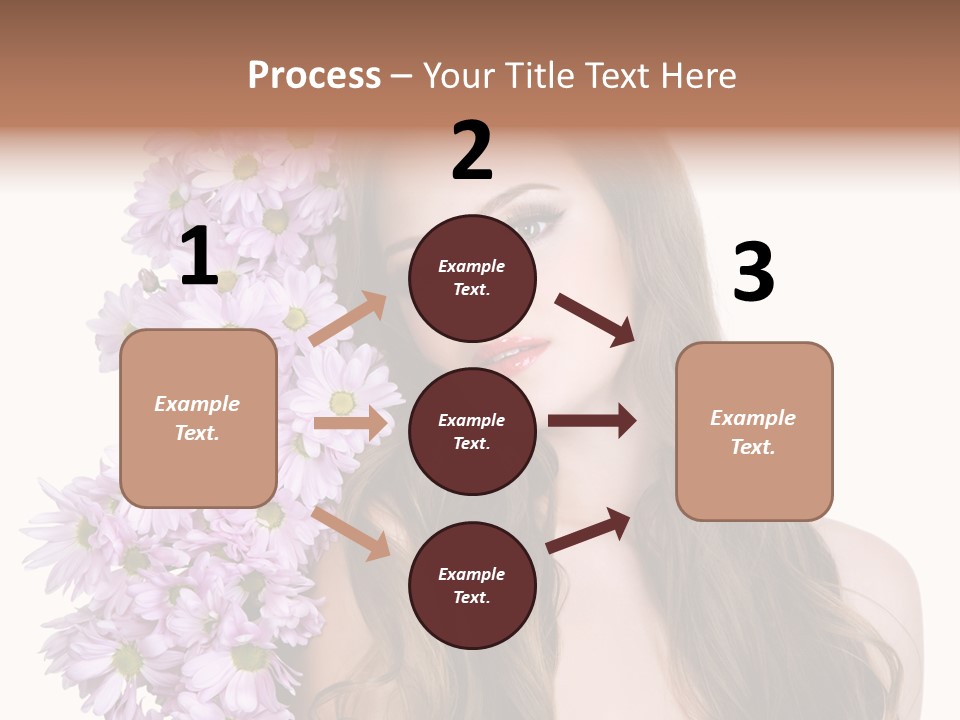 Beautiful Woman Hair PowerPoint Template