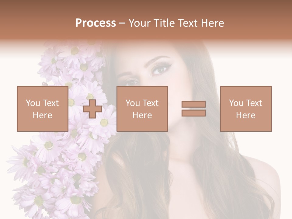 Beautiful Woman Hair PowerPoint Template
