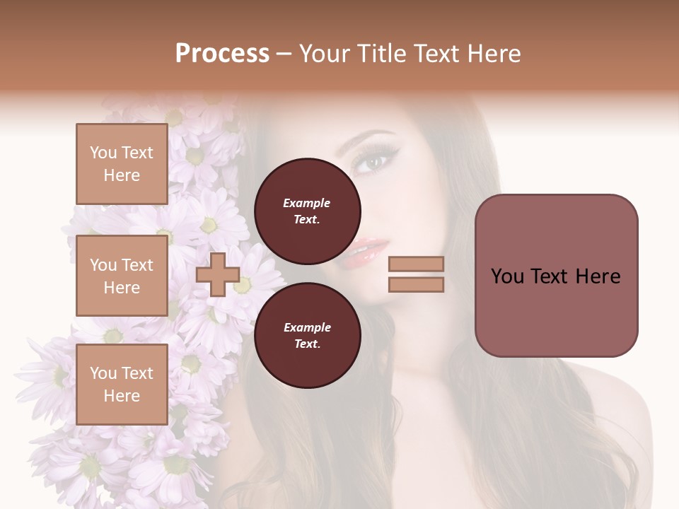 Beautiful Woman Hair PowerPoint Template