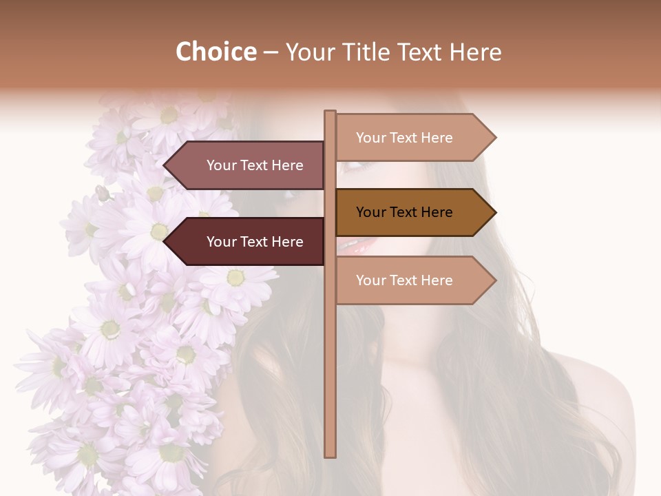 Beautiful Woman Hair PowerPoint Template