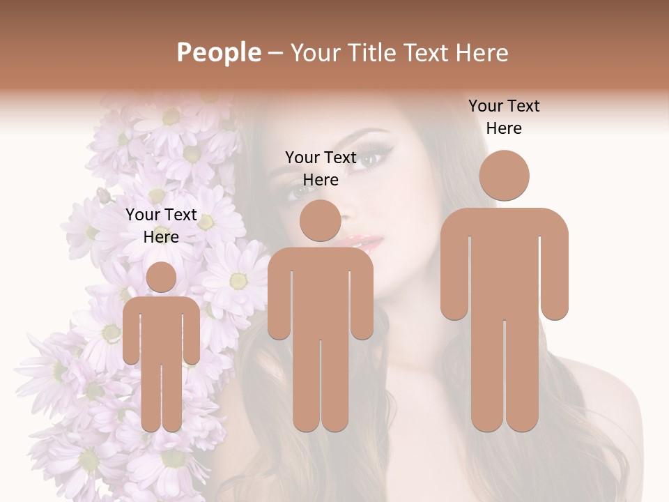 Beautiful Woman Hair PowerPoint Template