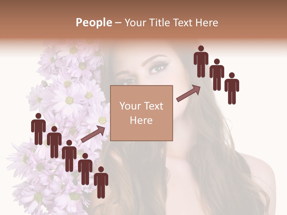 Beautiful Woman Hair PowerPoint Template