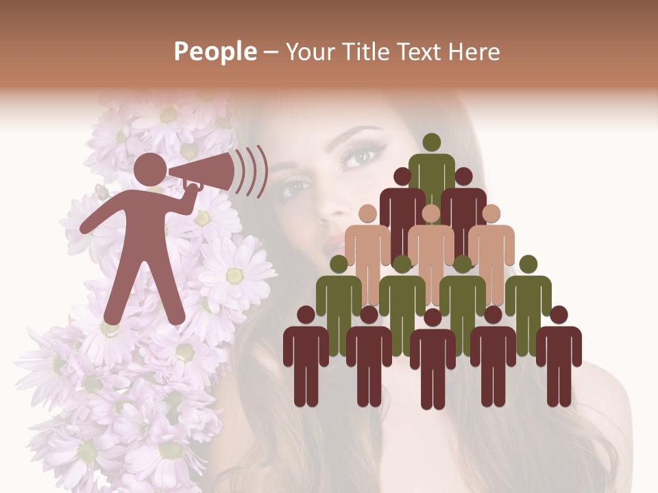 Beautiful Woman Hair PowerPoint Template