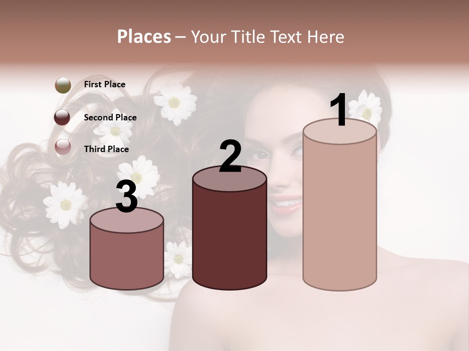Flowers In Hair PowerPoint Template