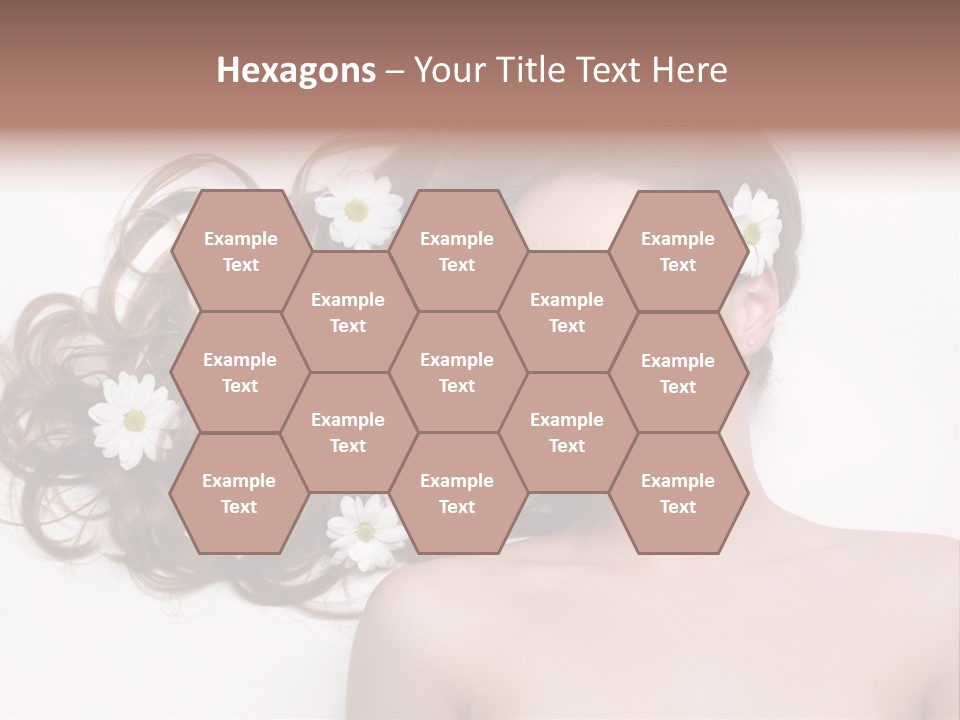 Flowers In Hair PowerPoint Template