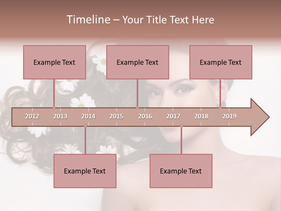 Flowers In Hair PowerPoint Template