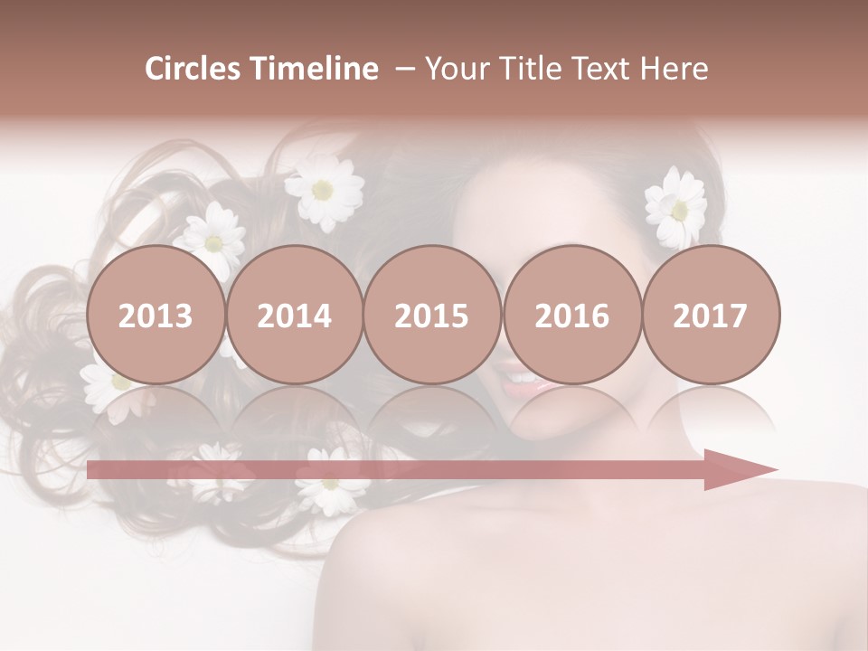 Flowers In Hair PowerPoint Template