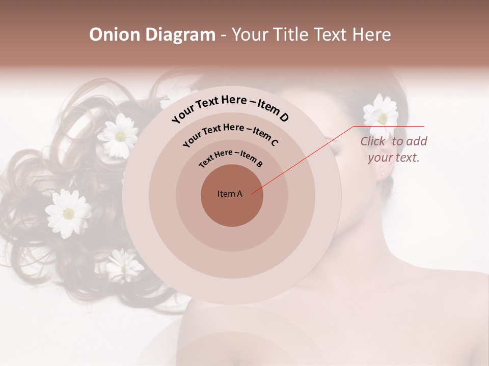 Flowers In Hair PowerPoint Template