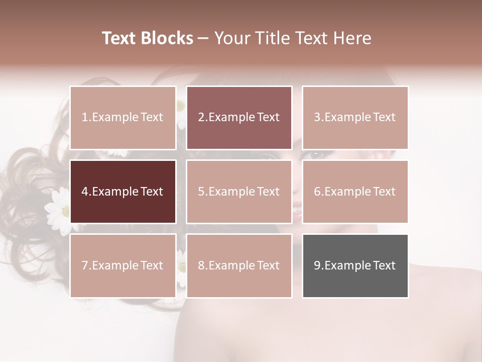 Flowers In Hair PowerPoint Template