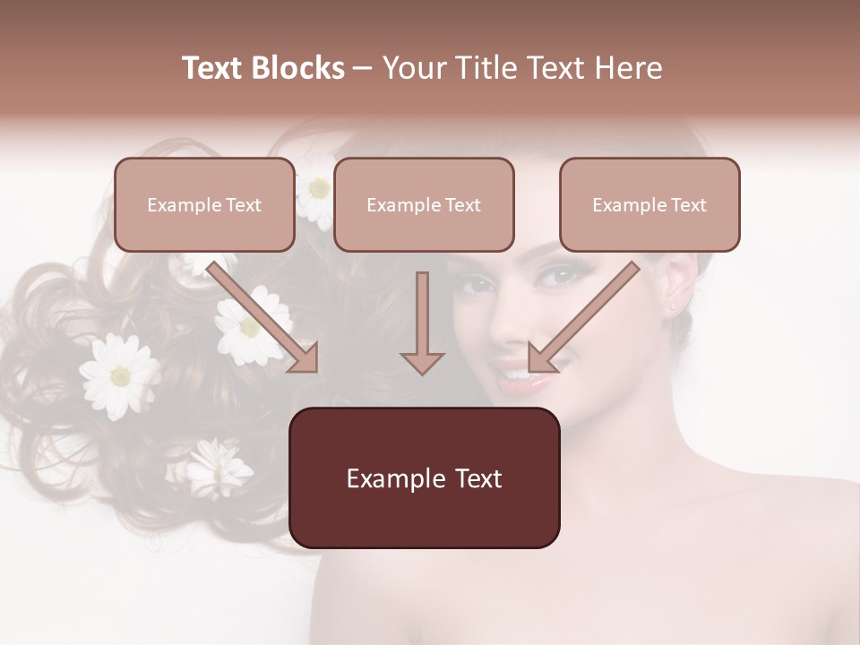 Flowers In Hair PowerPoint Template