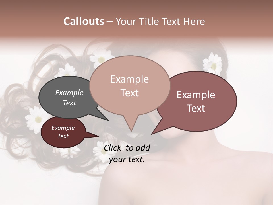 Flowers In Hair PowerPoint Template