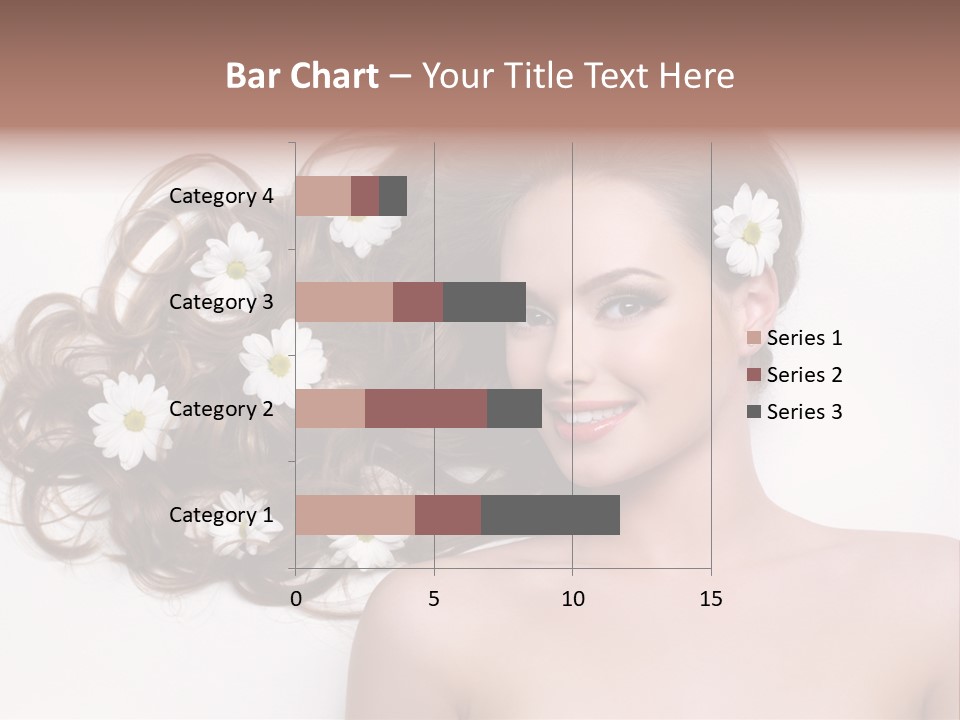 Flowers In Hair PowerPoint Template